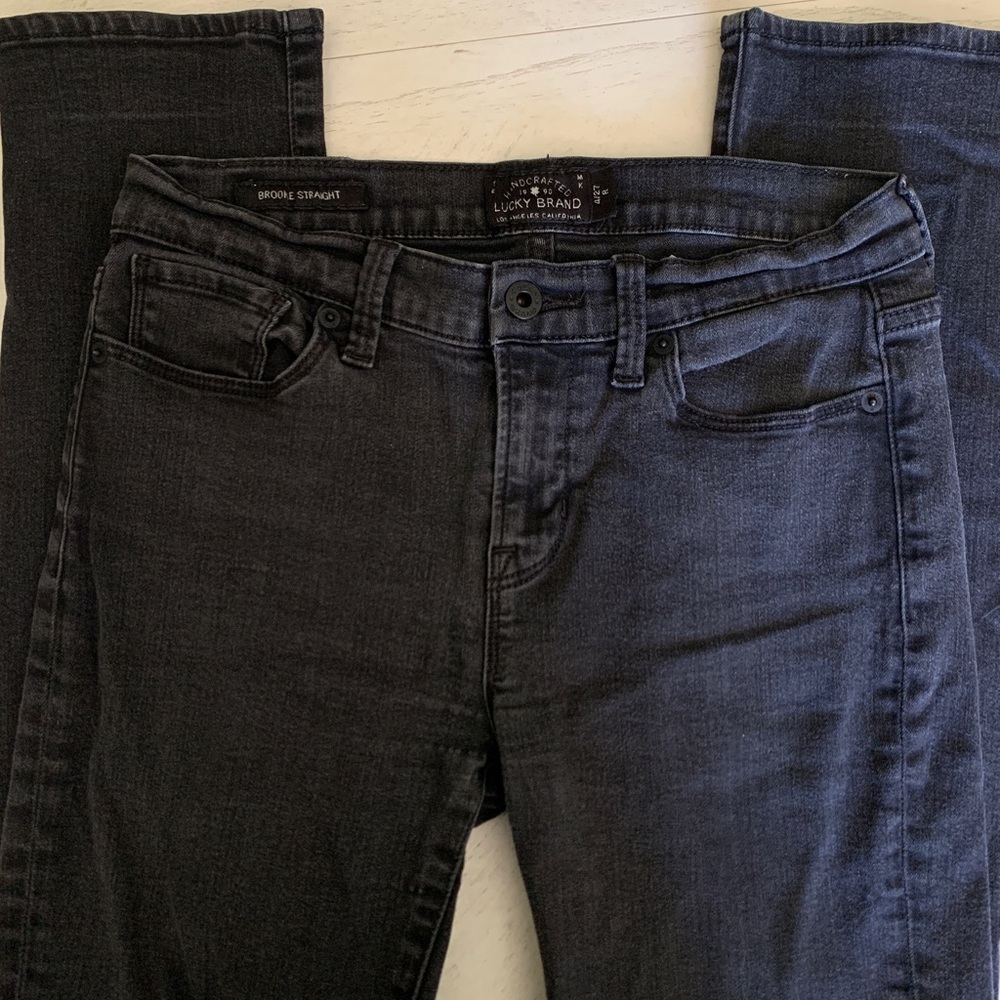 Lucky Brand Brooke Straight Black Denim Skinny Jeans Women’s 4/27 R